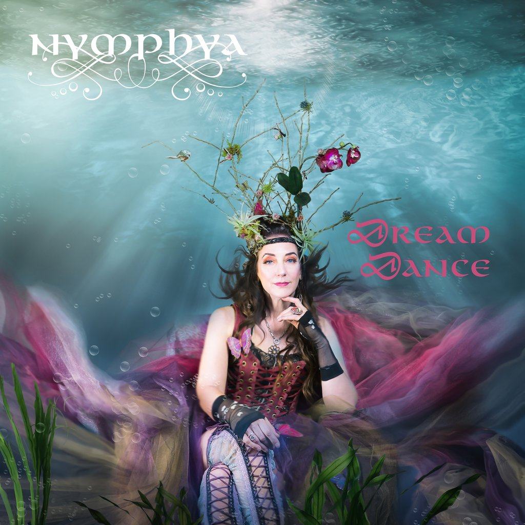 Dream Dance album cover: Nymphya underwater among flowers