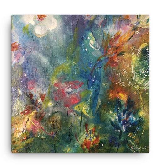 Colorful abstract painting from the Vivaldi's Dream series